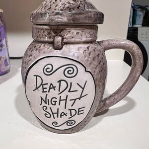 NEW Unused Disney Nightmare Before Christmas Night Shade Mug with Lid